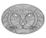 free mandala difficult adult to print lion 